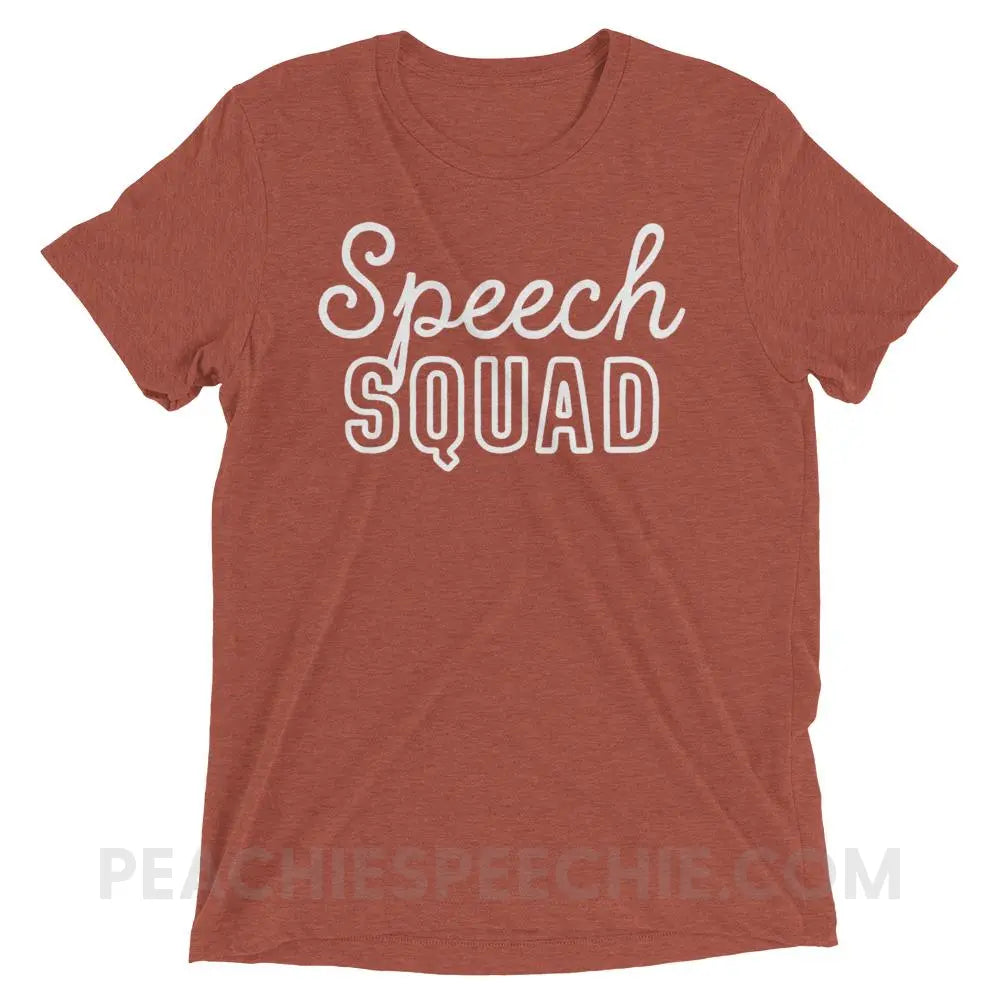 Speech Squad Tri-Blend Tee - Clay Triblend / XS - T-Shirts & Tops peachiespeechie.com