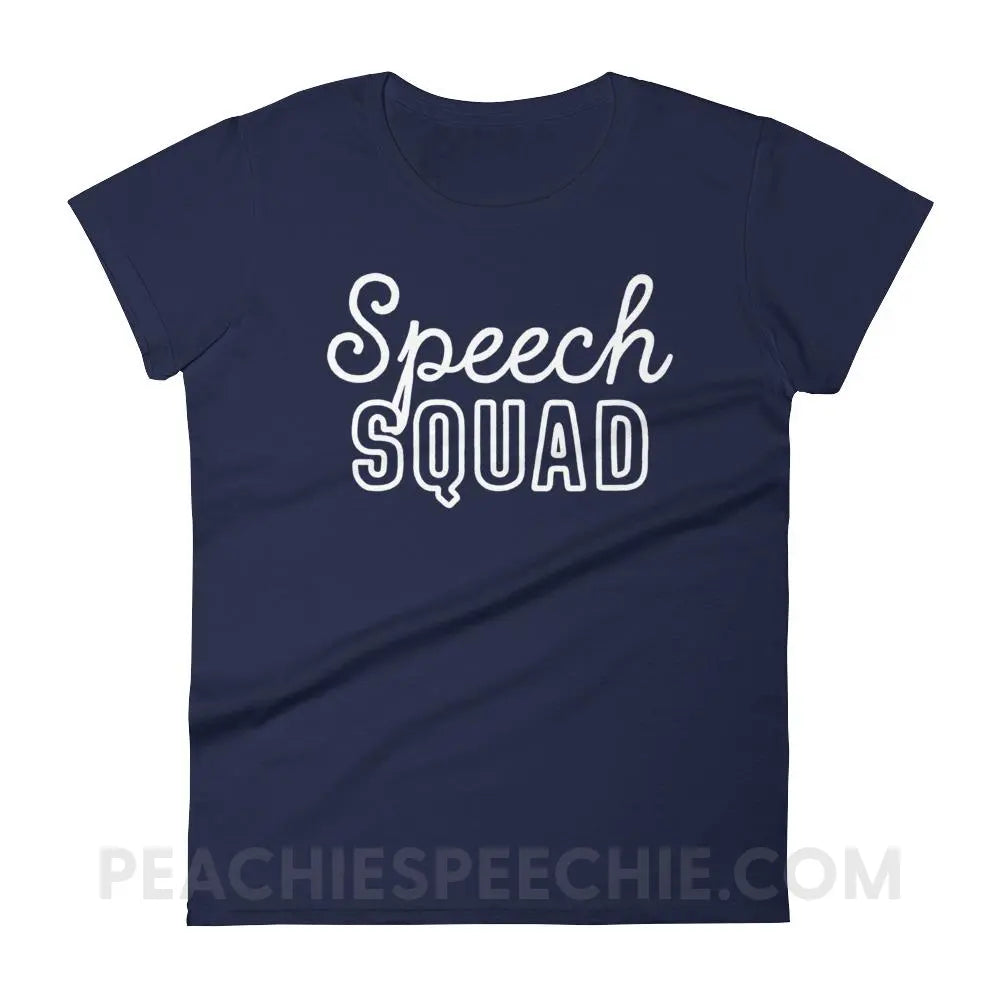 Speech Squad Women’s Trendy Tee - Navy / S T-Shirts & Tops peachiespeechie.com