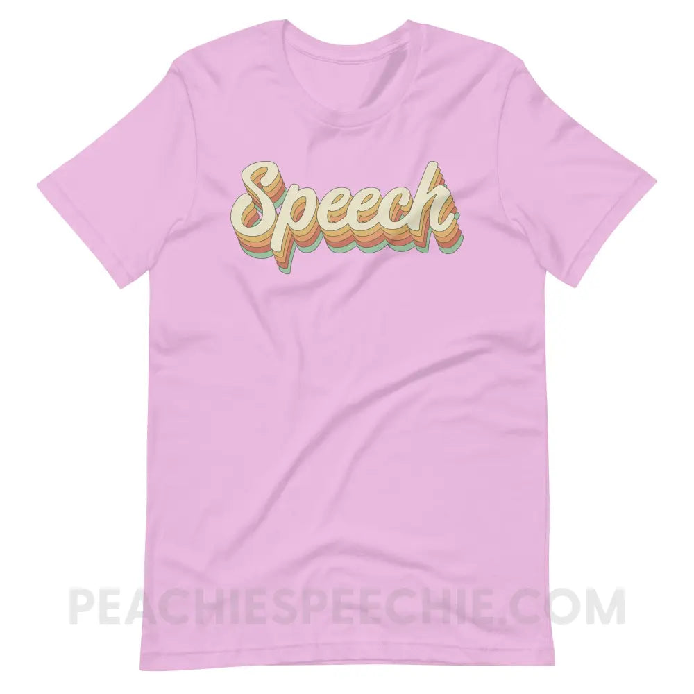 Speech Stack Premium Soft Tee - Lilac / S - peachiespeechie.com