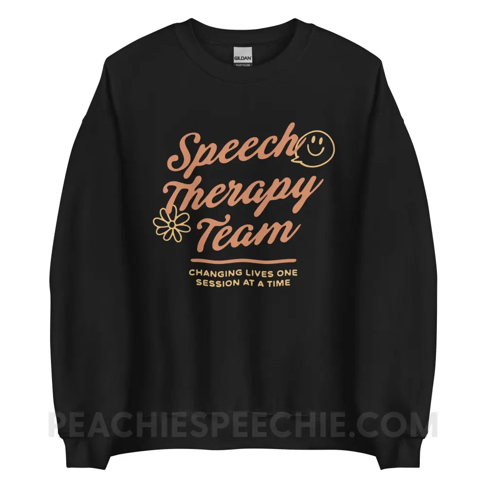 Speech Team Changing Lives Classic Sweatshirt - Black / S - peachiespeechie.com