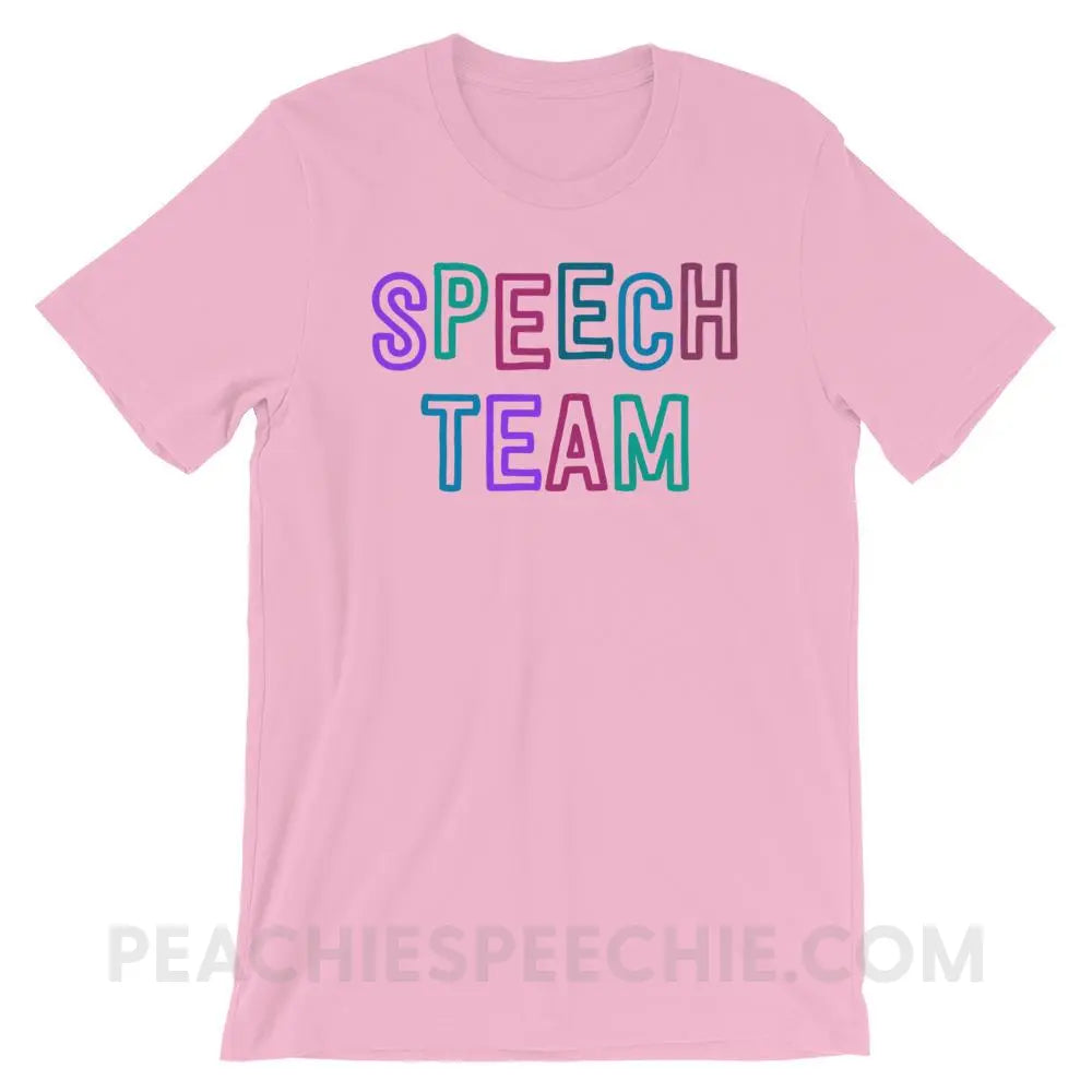 Speech Team Premium Soft Tee - Lilac / S - T-Shirts & Tops peachiespeechie.com