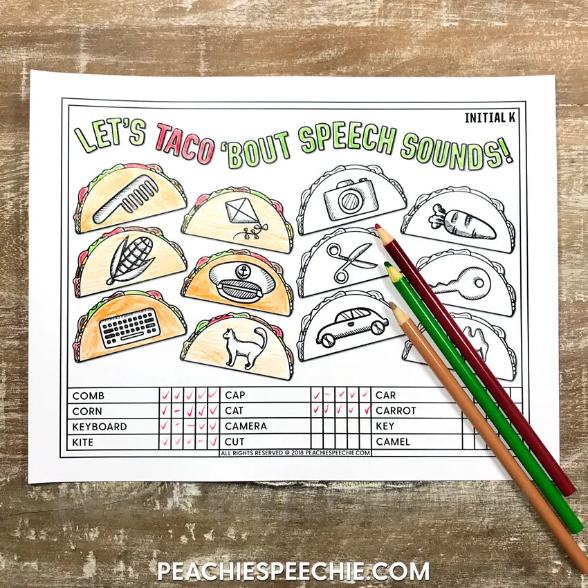 Speech Therapy: Articulation Drill and Data BUNDLE - Materials peachiespeechie.com