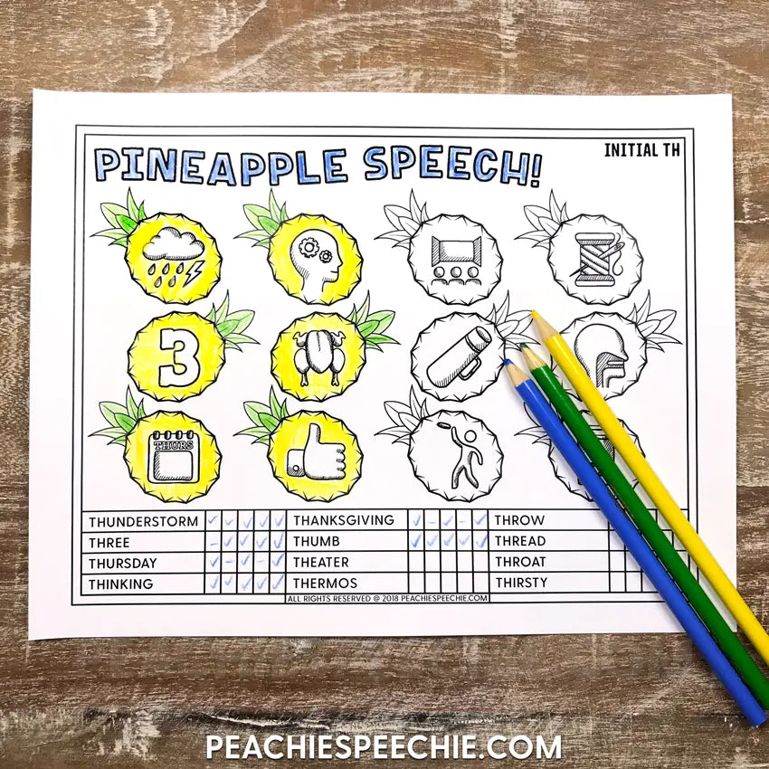 Speech Therapy: Articulation Drill and Data BUNDLE - Materials peachiespeechie.com