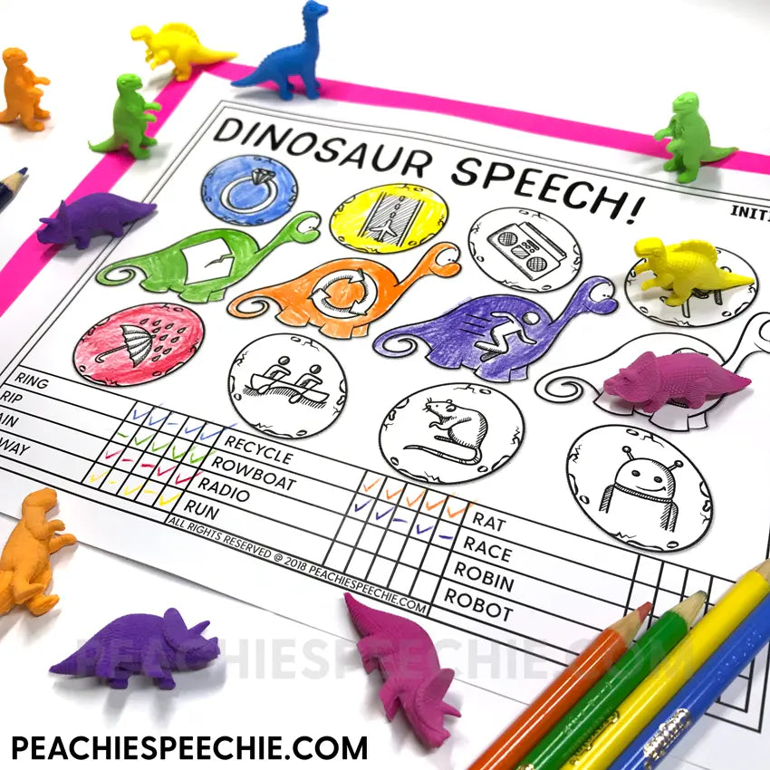 Speech Therapy: Articulation Drill and Data BUNDLE - Materials peachiespeechie.com
