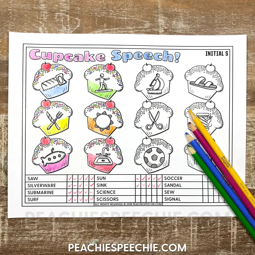 Speech Therapy: Articulation Drill and Data BUNDLE - Materials peachiespeechie.com