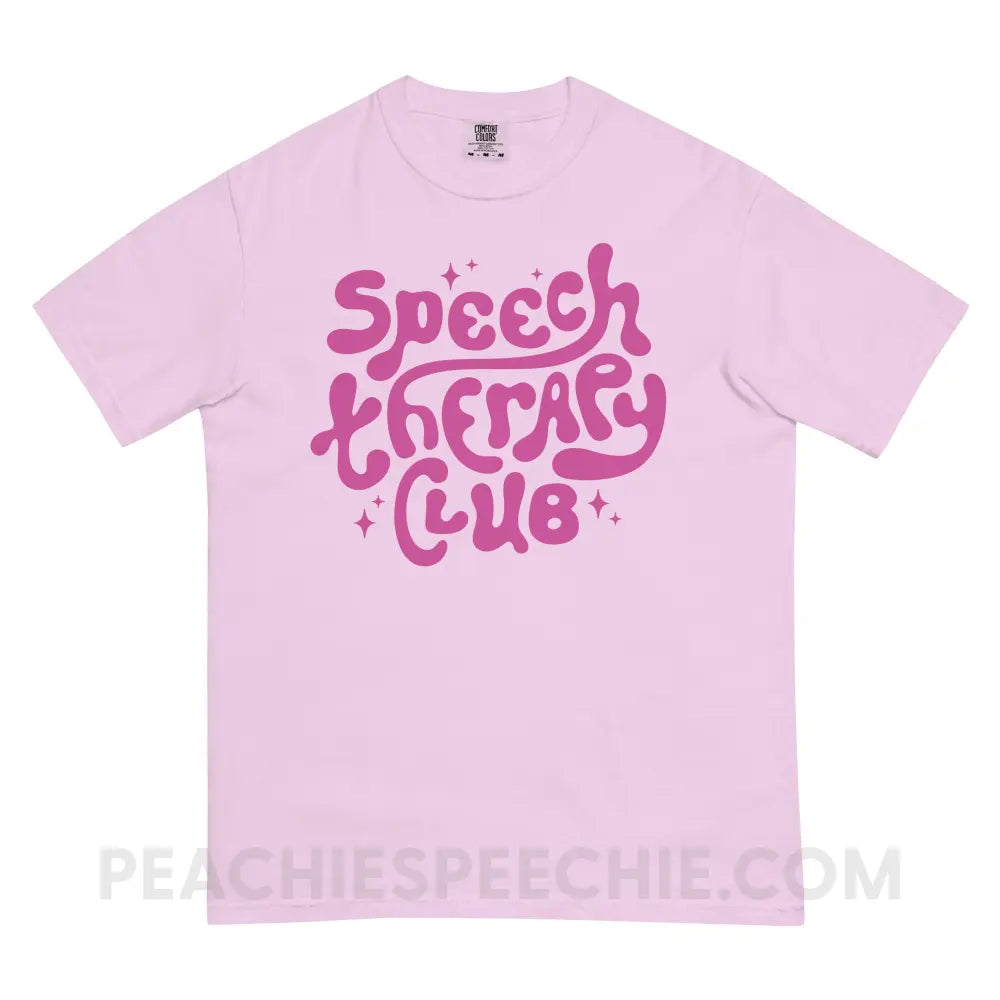 Speech Therapy Club Comfort Colors Tee - Orchid / S - peachiespeechie.com