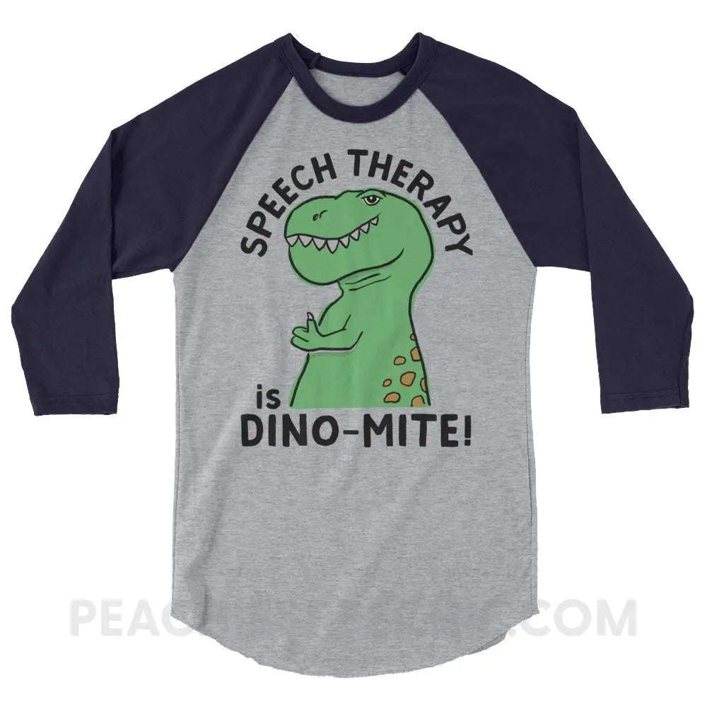 Speech Therapy is Dino-Mite Baseball Tee - T-Shirts & Tops peachiespeechie.com