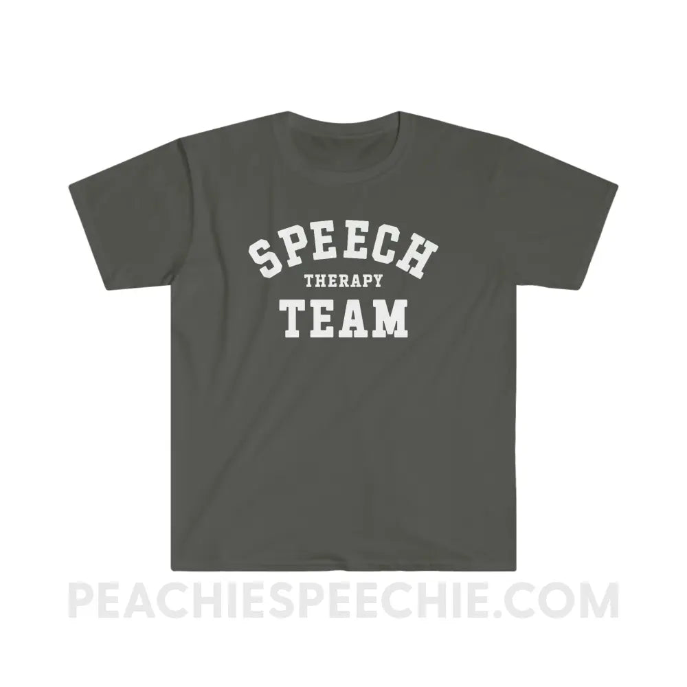 Speech Therapy Team Classic Tee - Charcoal / S - T-Shirt peachiespeechie.com