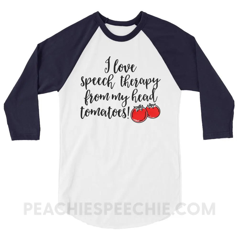 Speech Tomatoes Baseball Tee - T-Shirts & Tops peachiespeechie.com