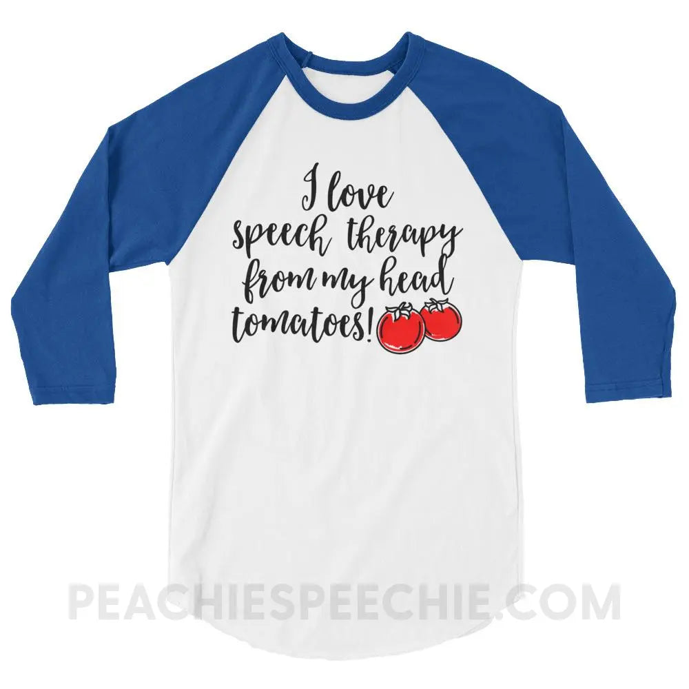 Speech Tomatoes Baseball Tee - T-Shirts & Tops peachiespeechie.com