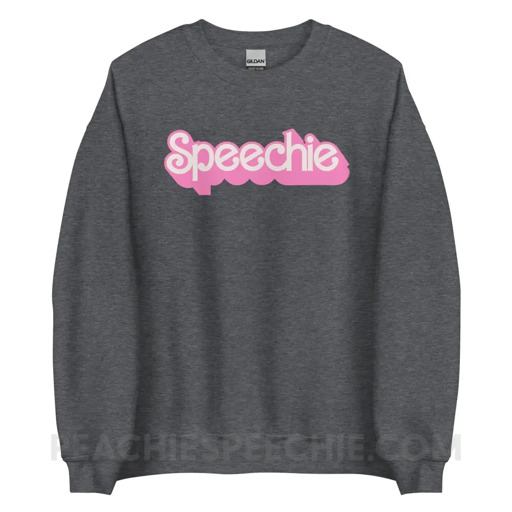 Speechie Doll Classic Sweatshirt - Dark Heather / S - peachiespeechie.com