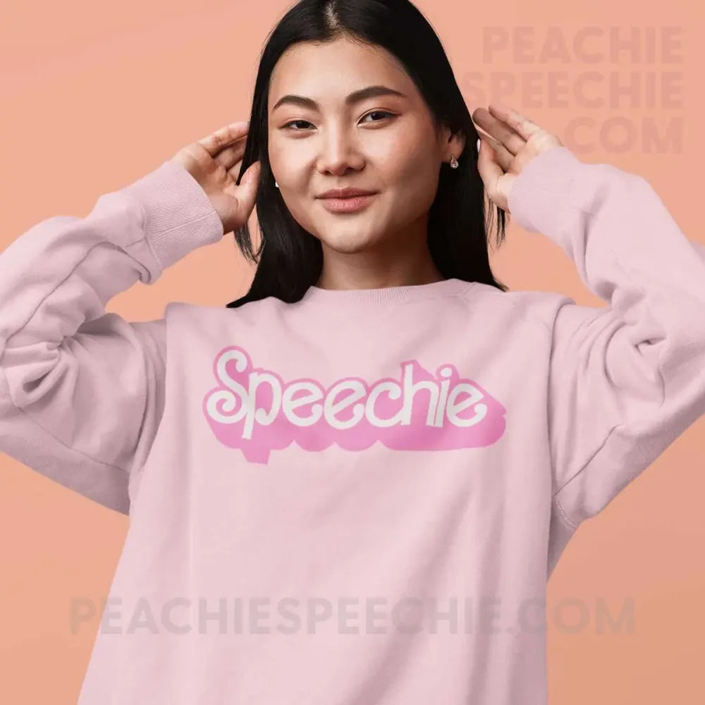 Speechie Doll Classic Sweatshirt - Light Pink / S - peachiespeechie.com