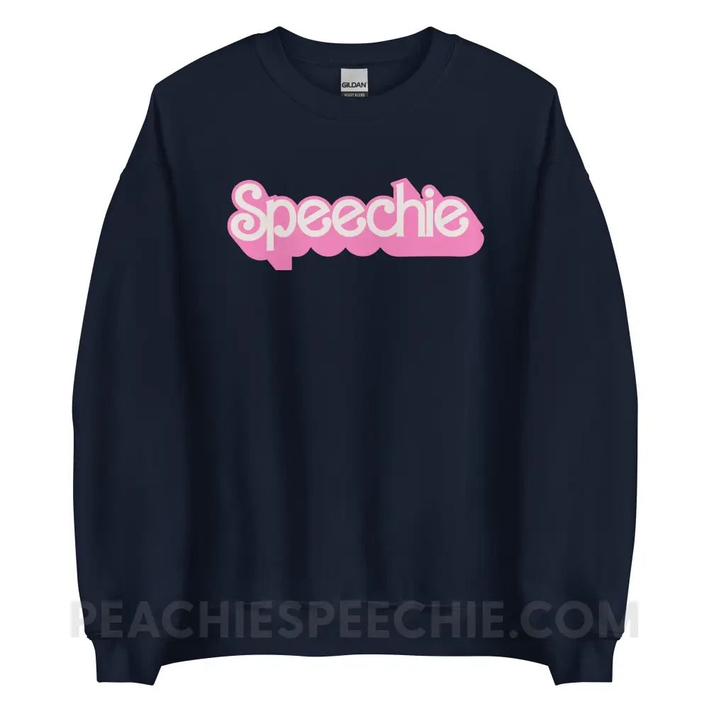 Speechie Doll Classic Sweatshirt - Navy / S - peachiespeechie.com