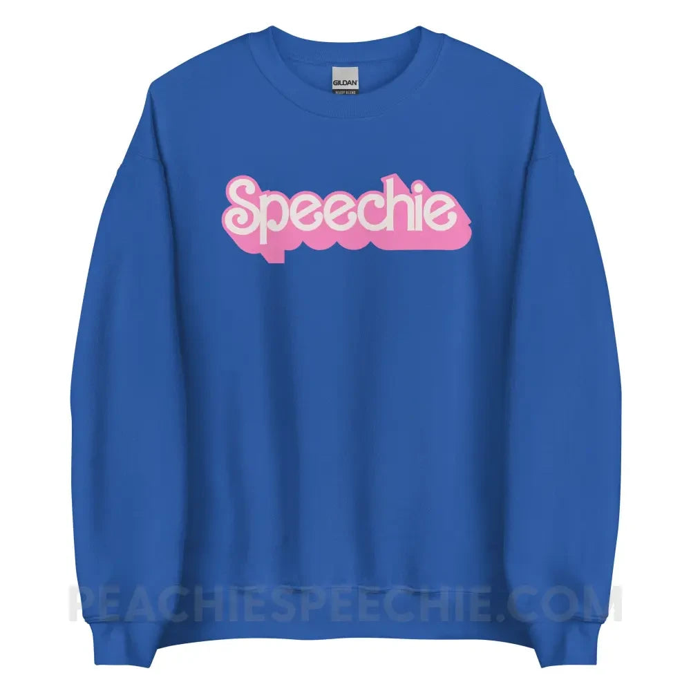 Speechie Doll Classic Sweatshirt - Royal / S - peachiespeechie.com