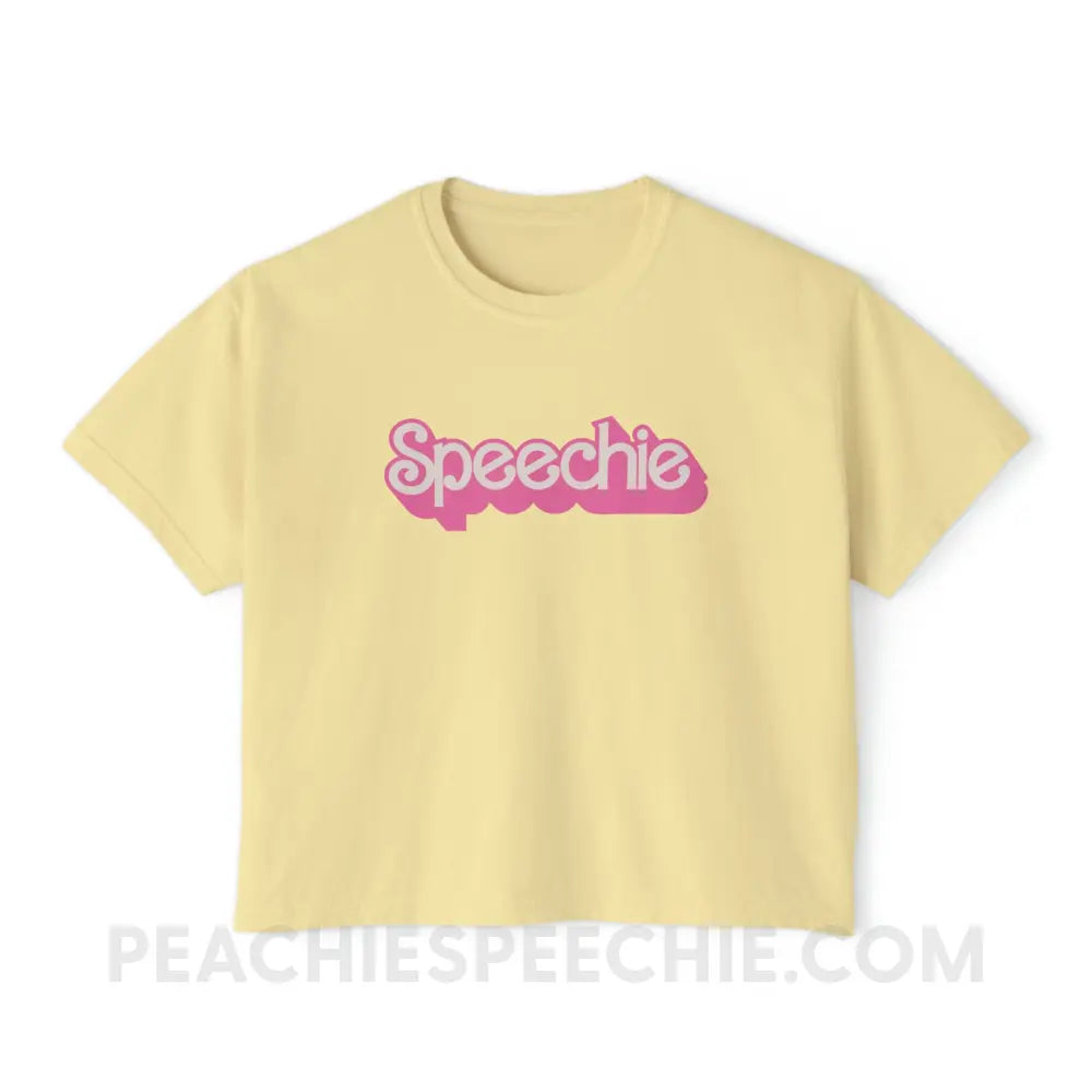 Speechie Doll Comfort Colors Boxy Tee - Butter / S - T - Shirt peachiespeechie.com