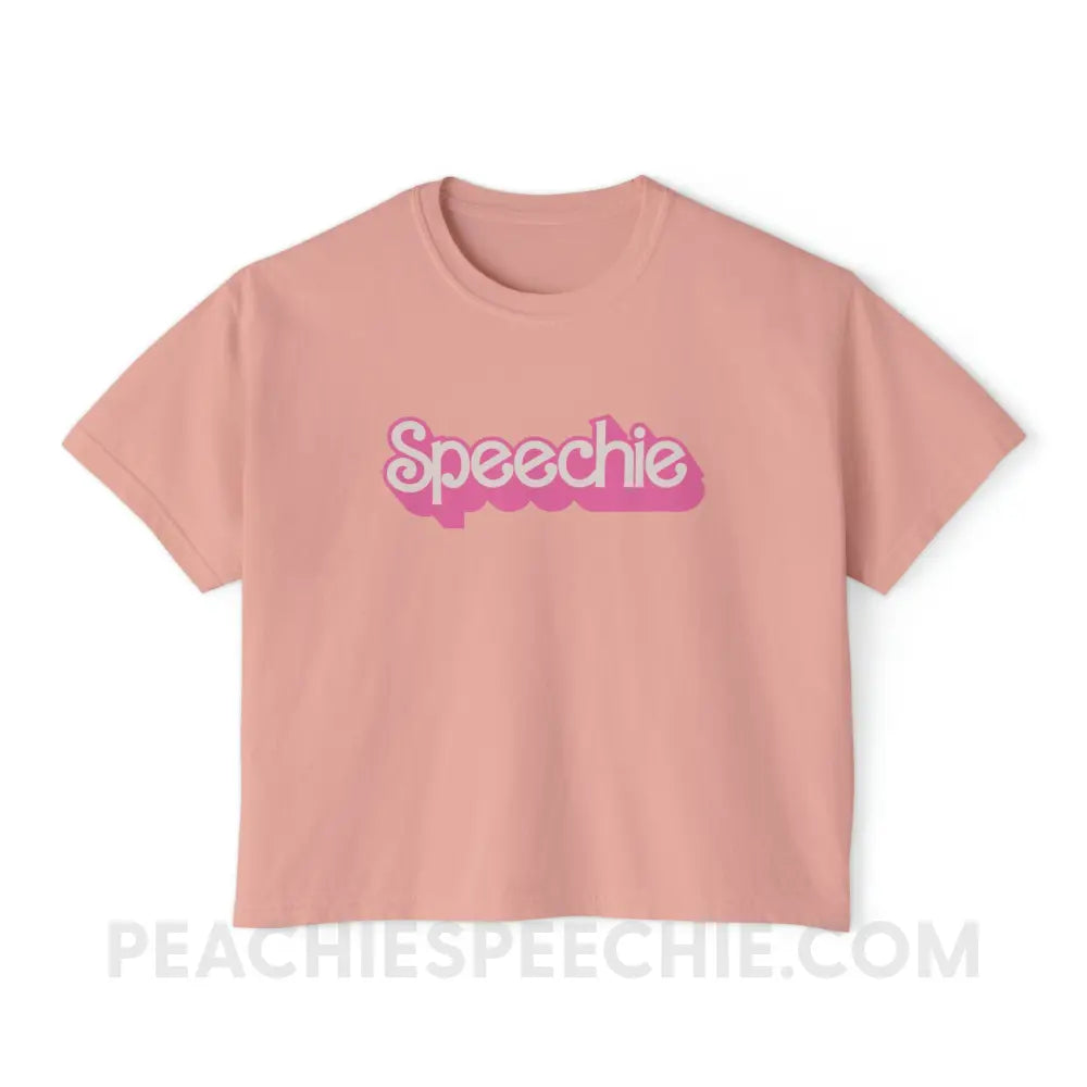 Speechie Doll Comfort Colors Boxy Tee - Peachy / S - T-Shirt peachiespeechie.com