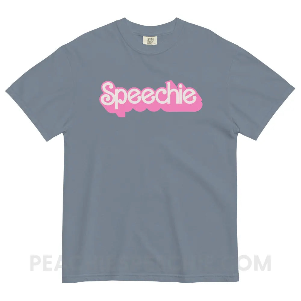 Speechie Doll Comfort Colors Tee - Blue Jean / S - peachiespeechie.com