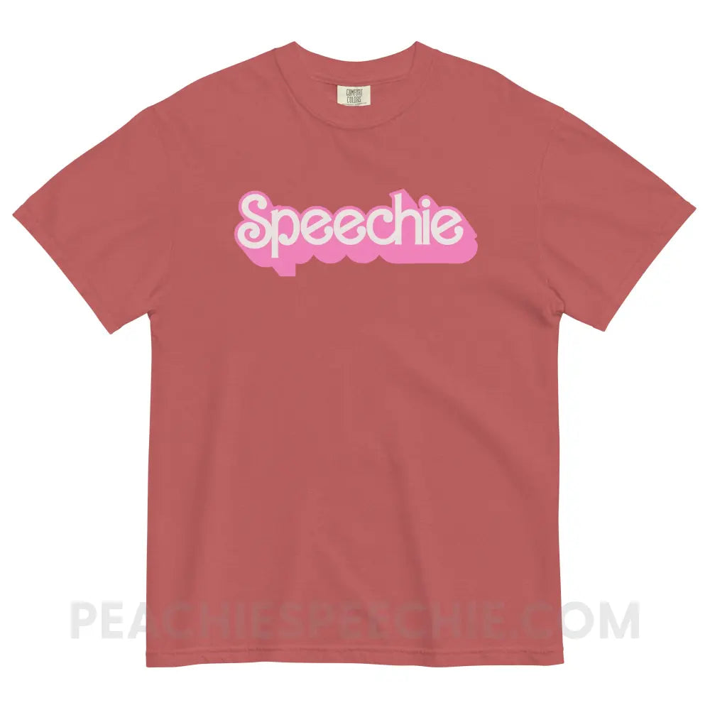 Speechie Doll Comfort Colors Tee - Crimson / S - peachiespeechie.com