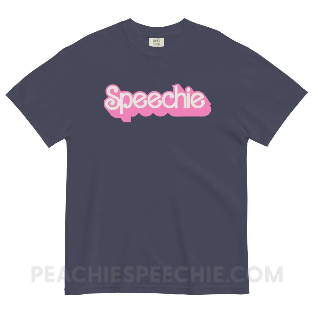 Speechie Doll Comfort Colors Tee - True Navy / S - peachiespeechie.com