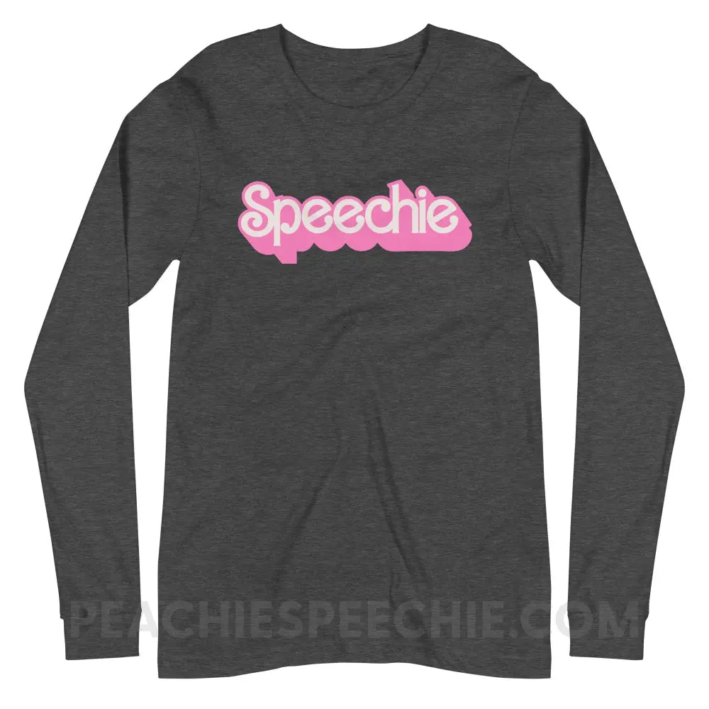 Speechie Doll Premium Long Sleeve - Dark Grey Heather / XS - peachiespeechie.com