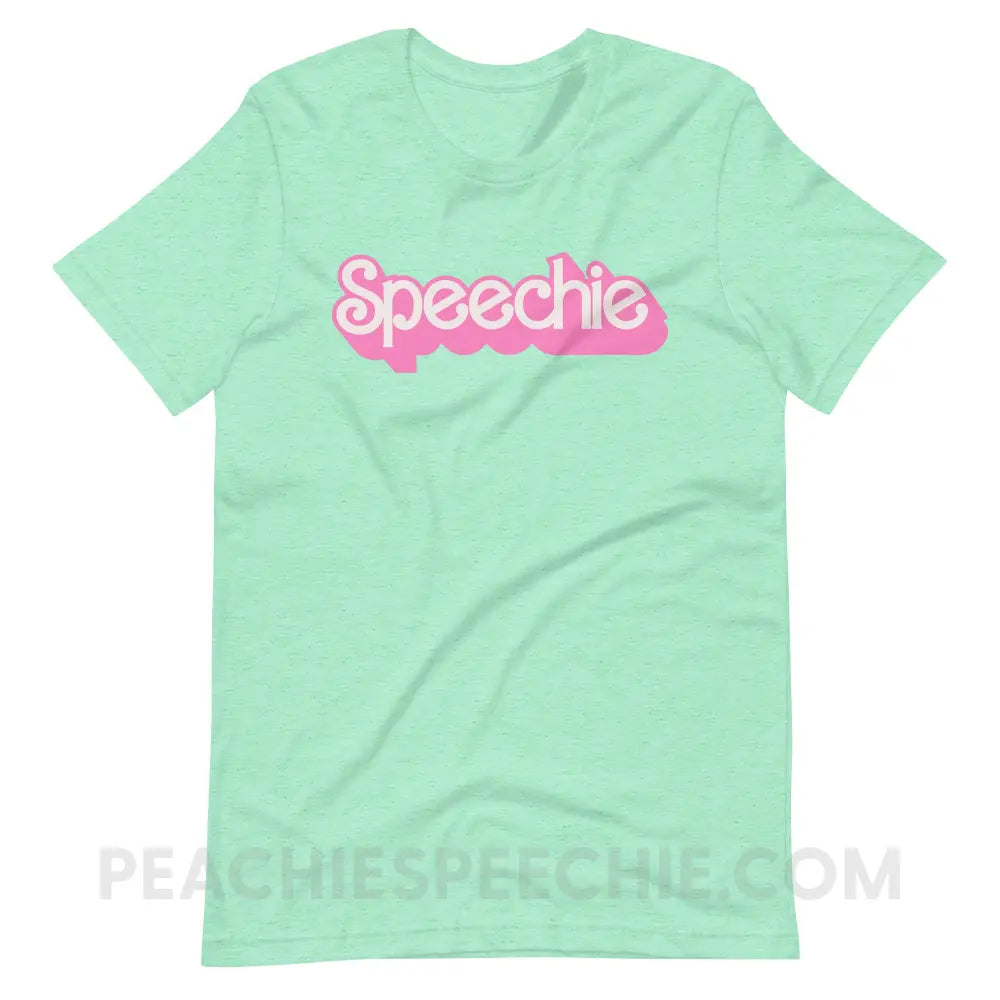 Speechie Doll Premium Soft Tee - Heather Mint / S - peachiespeechie.com