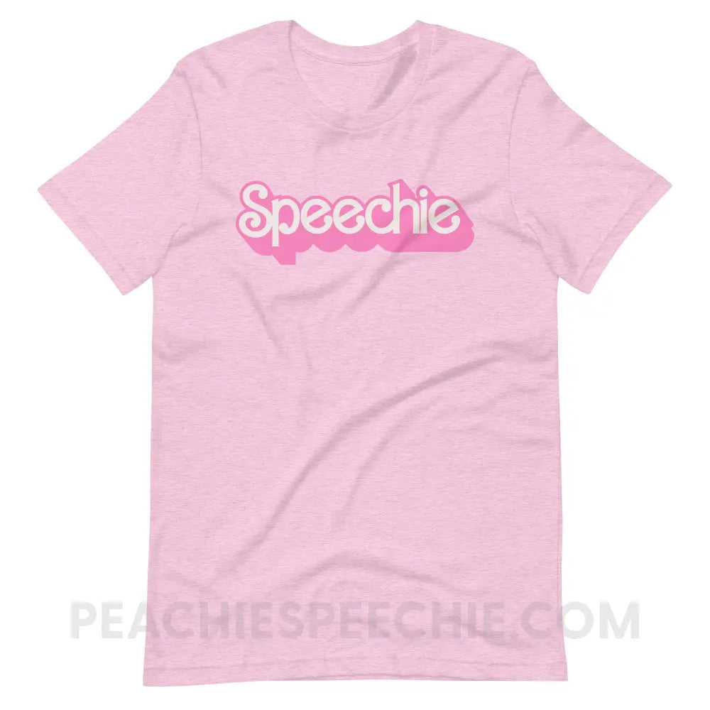 Speechie Doll Premium Soft Tee - Heather Prism Lilac / XS - peachiespeechie.com