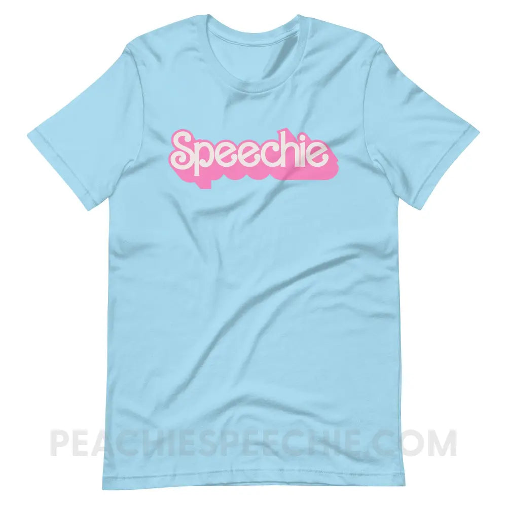 Speechie Doll Premium Soft Tee - Ocean Blue / S - peachiespeechie.com