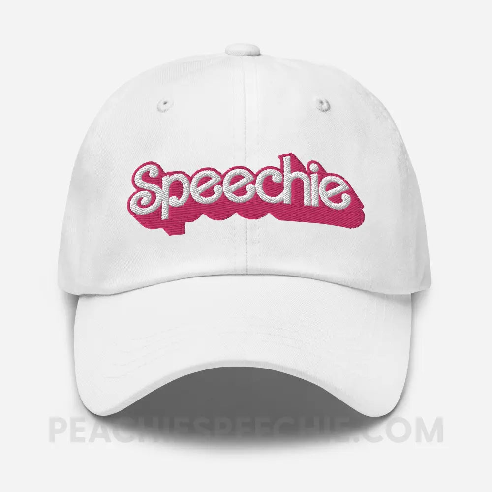Speechie Doll Relaxed Hat - White - peachiespeechie.com