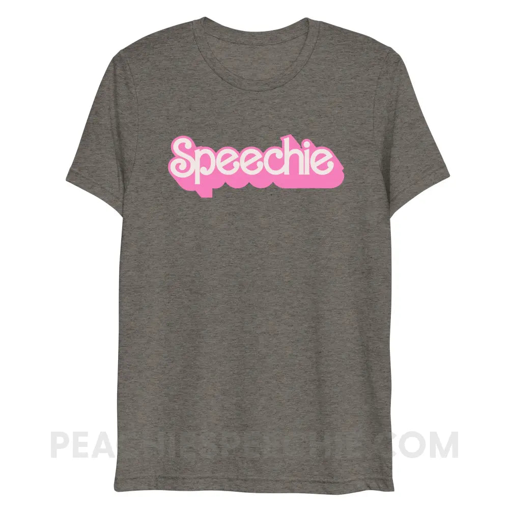 Speechie Doll Tri-Blend Tee - Grey Triblend / XS - peachiespeechie.com