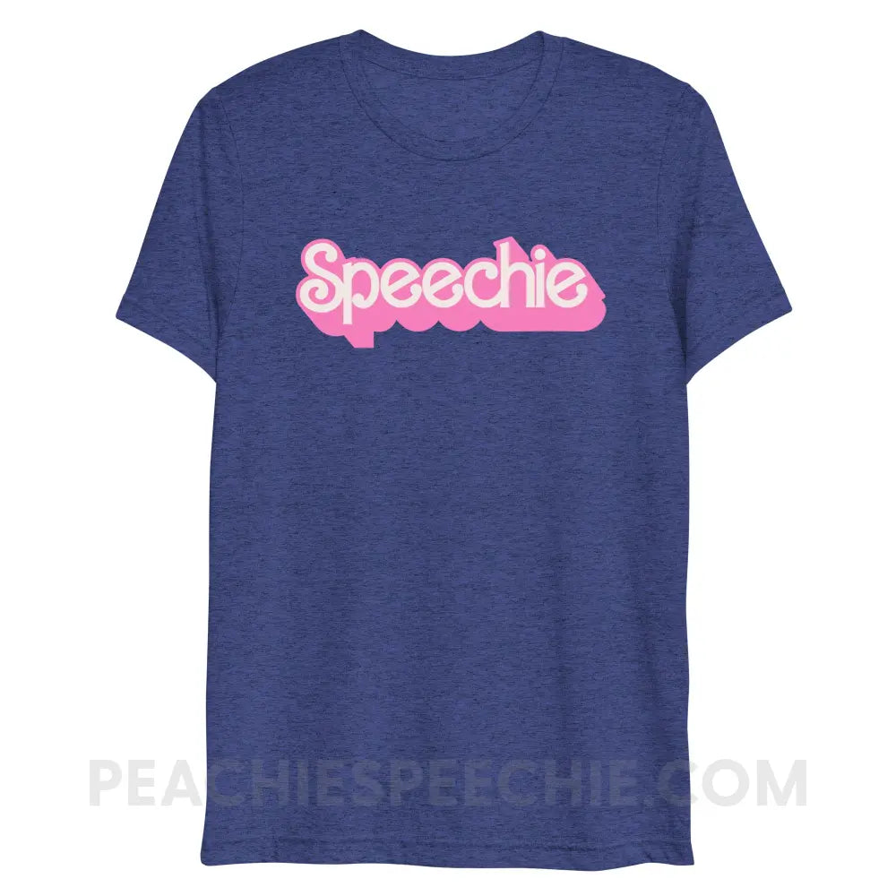 Speechie Doll Tri-Blend Tee - Navy Triblend / XS - peachiespeechie.com