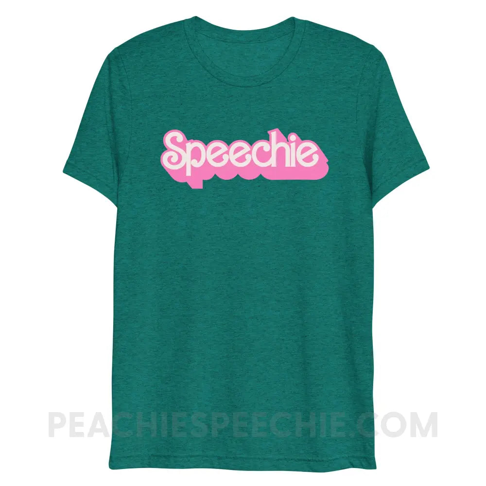 Speechie Doll Tri-Blend Tee - Teal Triblend / XS - peachiespeechie.com