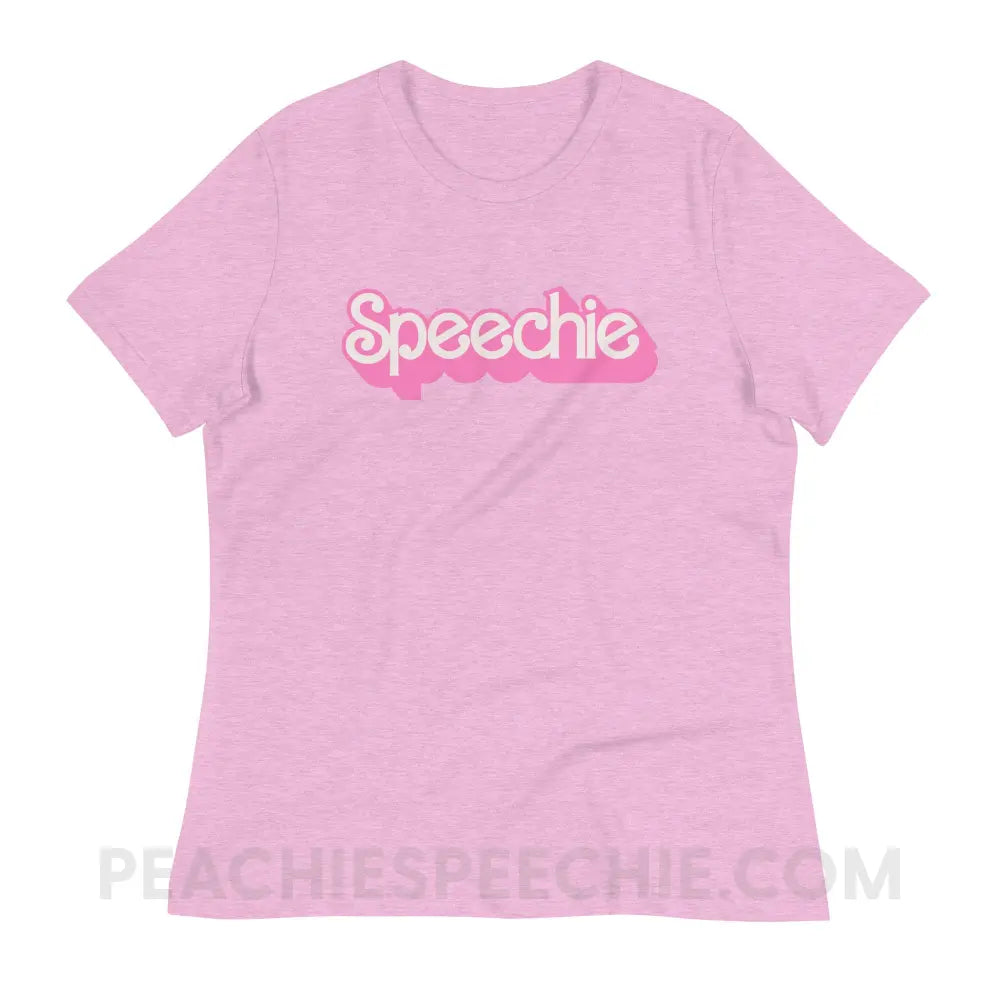 Speechie Doll Women’s Relaxed Tee - Heather Prism Lilac / S peachiespeechie.com