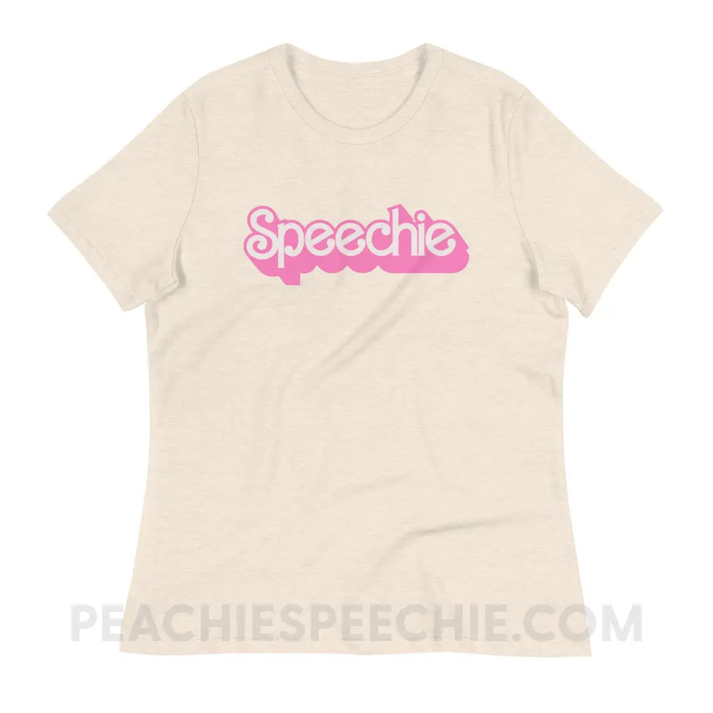 Speechie Doll Women’s Relaxed Tee - Heather Prism Natural / S peachiespeechie.com