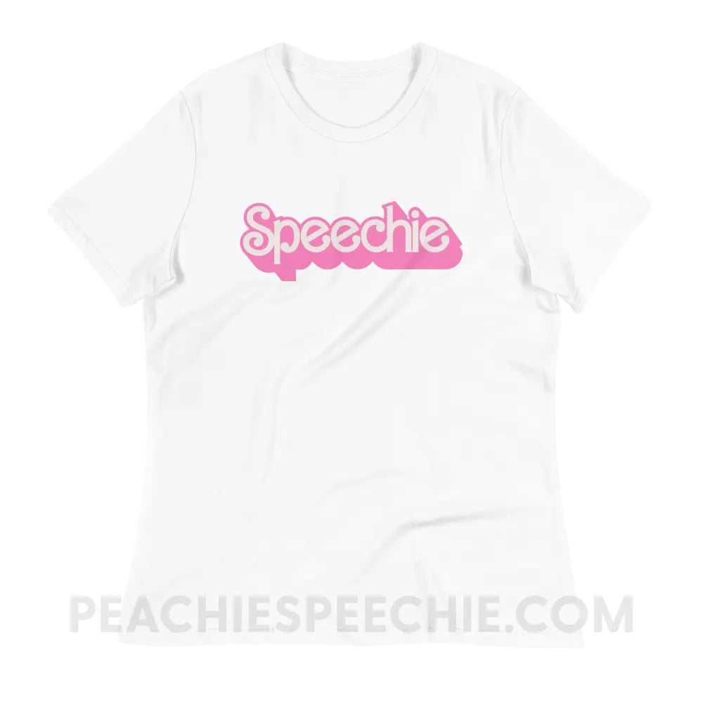 Speechie Doll Women’s Relaxed Tee - White / S peachiespeechie.com
