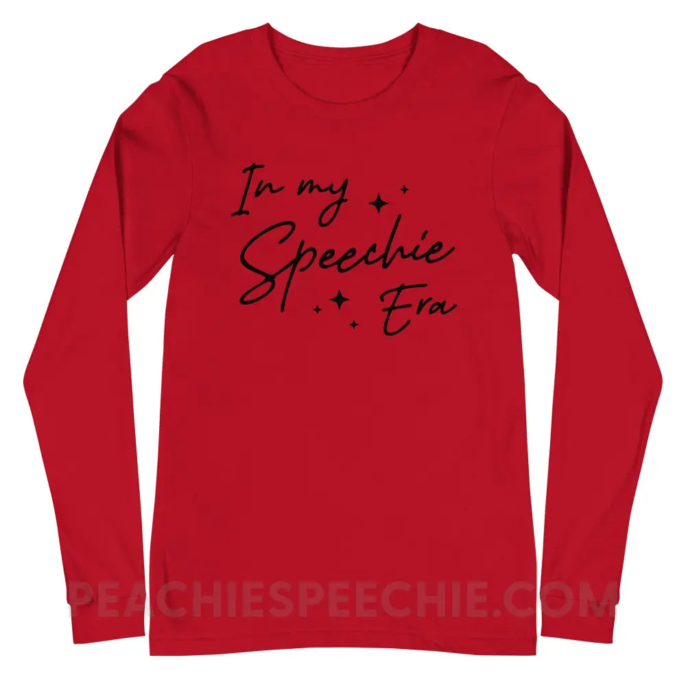 In My Speechie Era Premium Long Sleeve - Red / XS - peachiespeechie.com