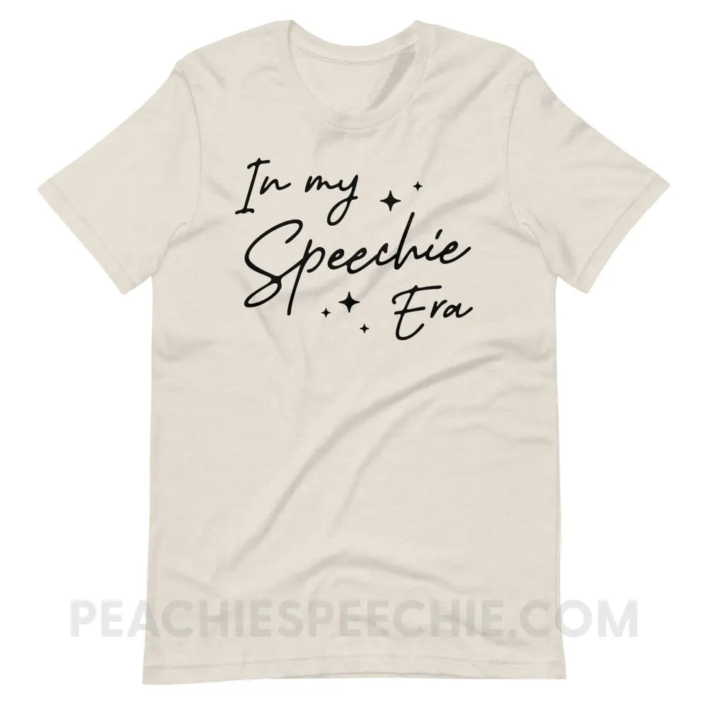 In My Speechie Era Premium Soft Tee - Heather Dust / S - T-Shirts & Tops peachiespeechie.com