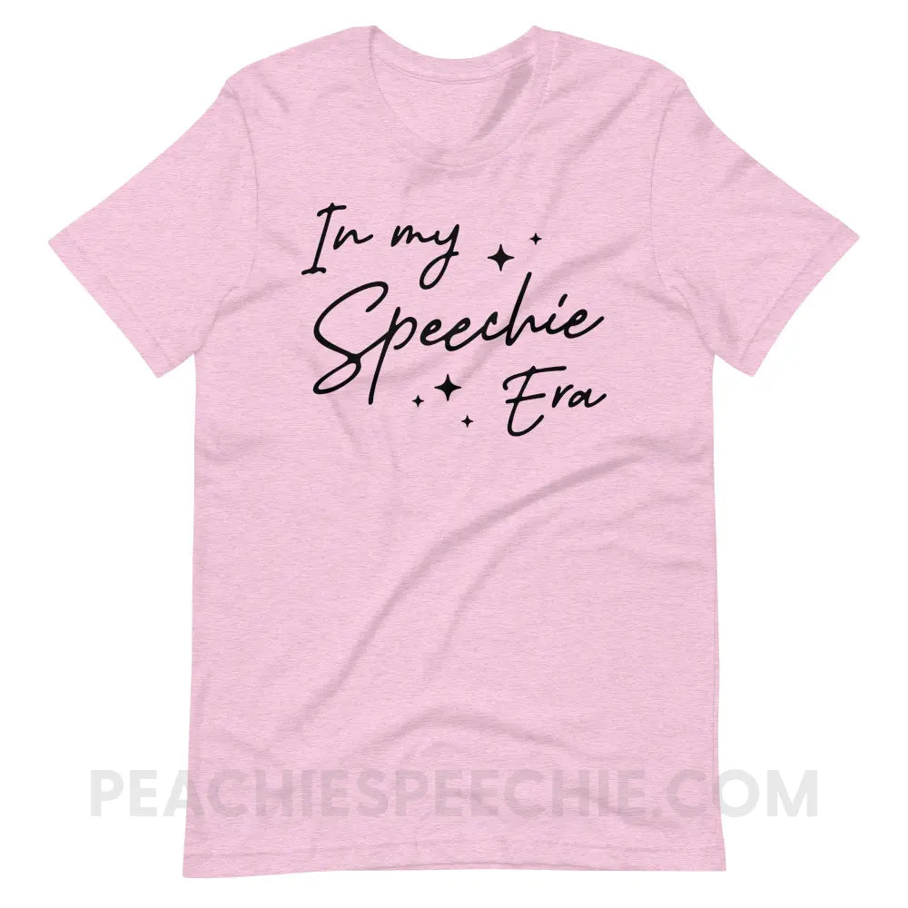 In My Speechie Era Premium Soft Tee - Heather Prism Lilac / XS - T-Shirts & Tops peachiespeechie.com
