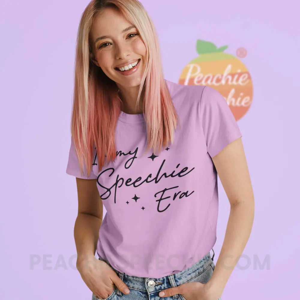 In My Speechie Era Premium Soft Tee - T-Shirts & Tops peachiespeechie.com