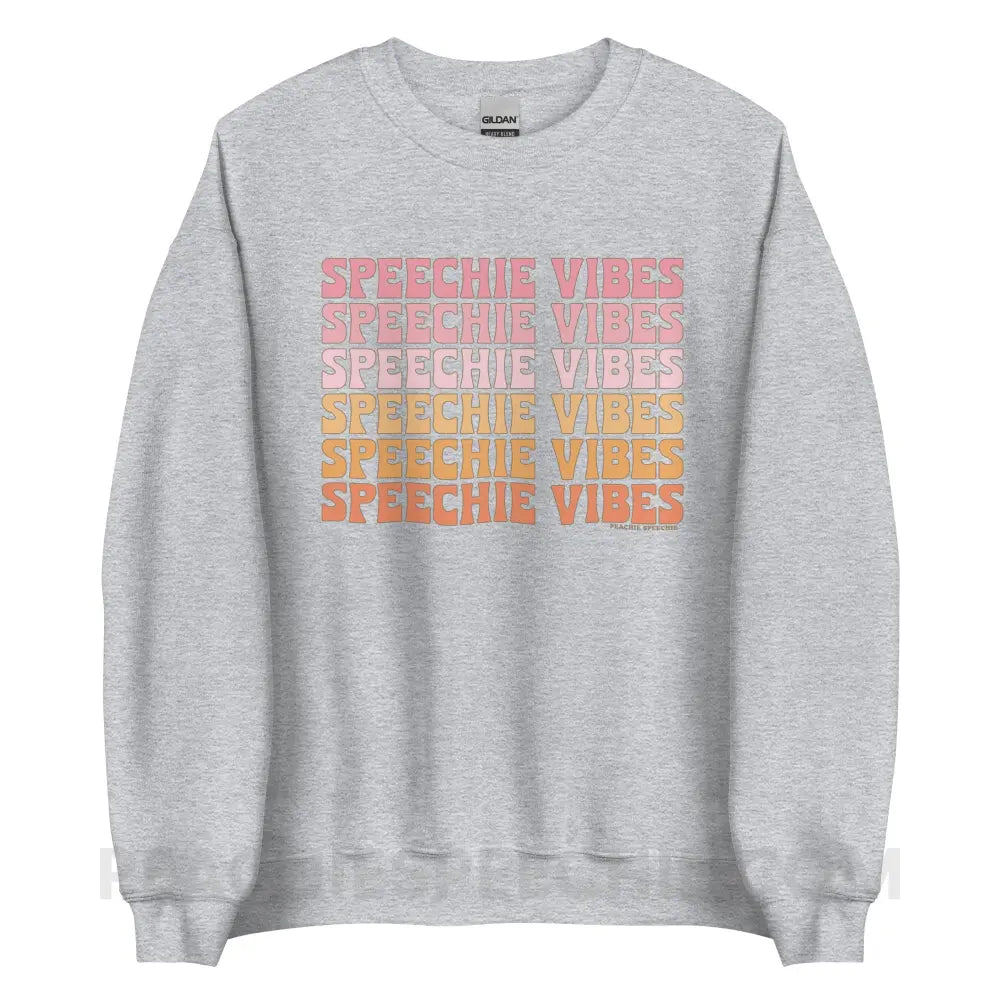 Speechie Vibes Classic Sweatshirt - Sport Grey / S - peachiespeechie.com