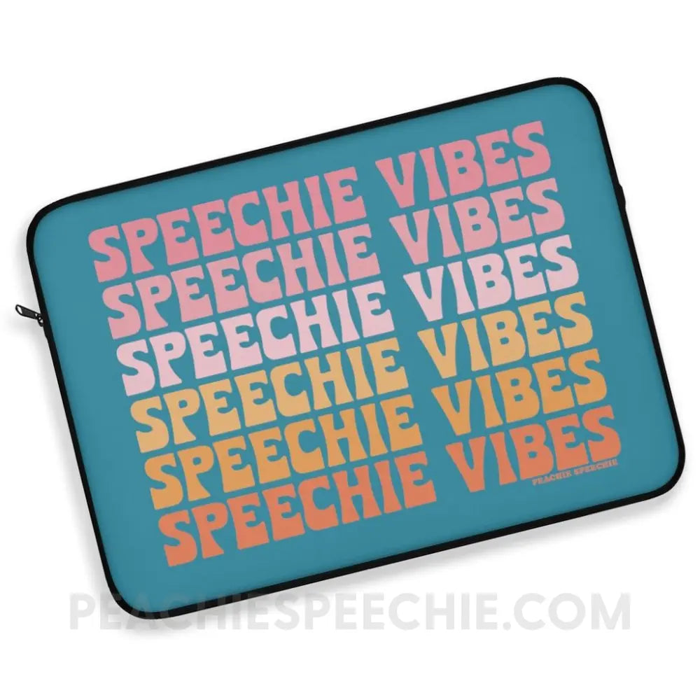 Speechie Vibes Laptop Sleeve - 12’’ - peachiespeechie.com