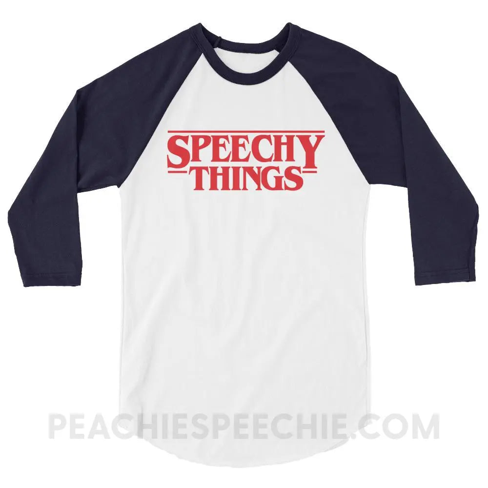 Speechy Things Baseball Tee - T-Shirts & Tops peachiespeechie.com