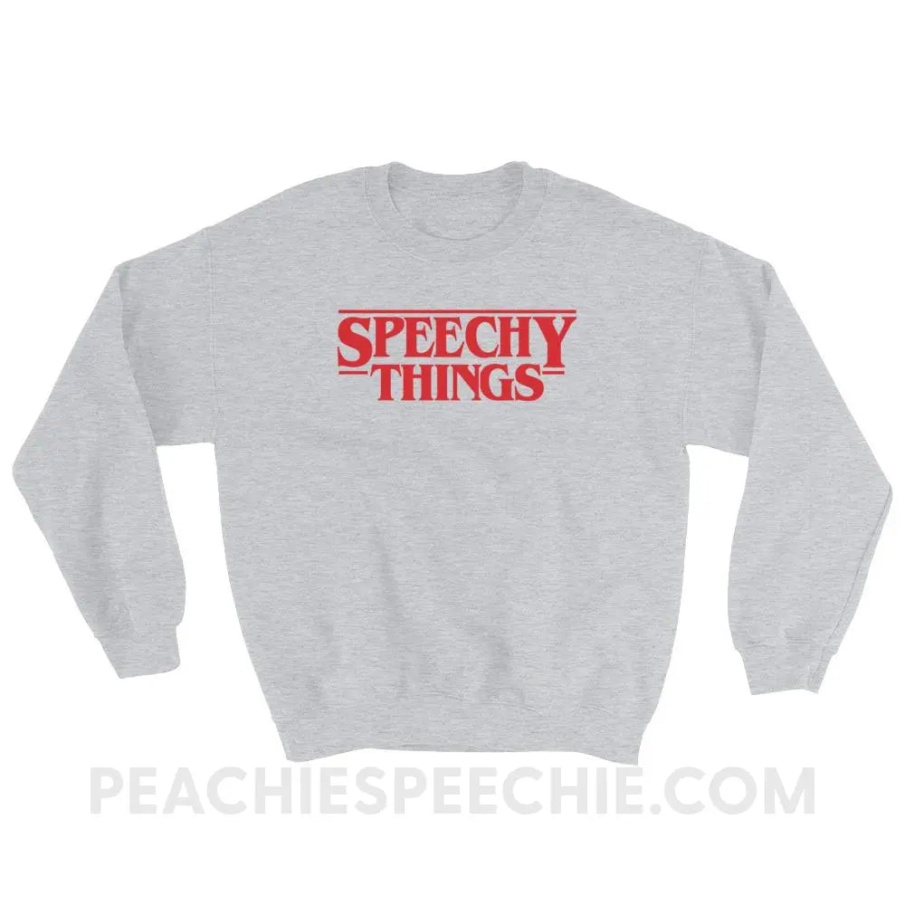 Speechy Things Classic Sweatshirt - Sport Grey / S Hoodies & Sweatshirts peachiespeechie.com