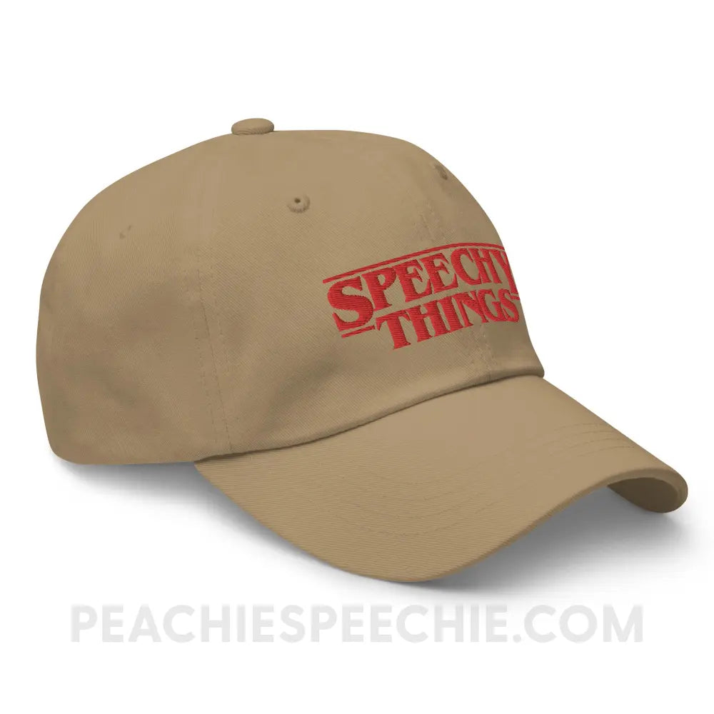 Speechy Things Relaxed hat - Khaki - peachiespeechie.com