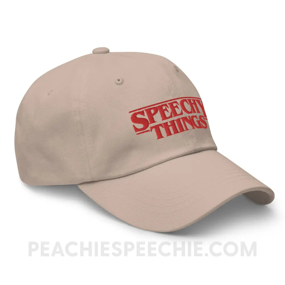 Speechy Things Relaxed hat - Stone - peachiespeechie.com