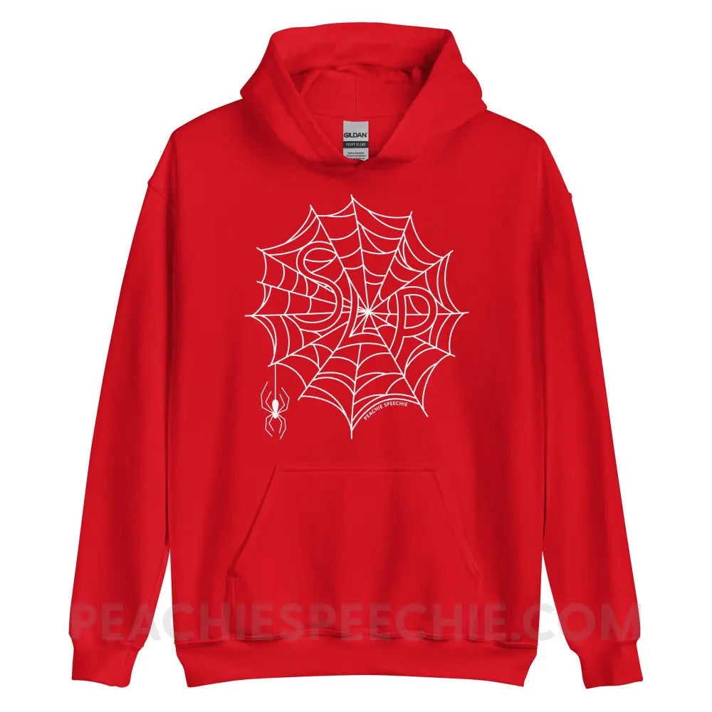 Spider Web SLP Classic Hoodie - Red / S - peachiespeechie.com
