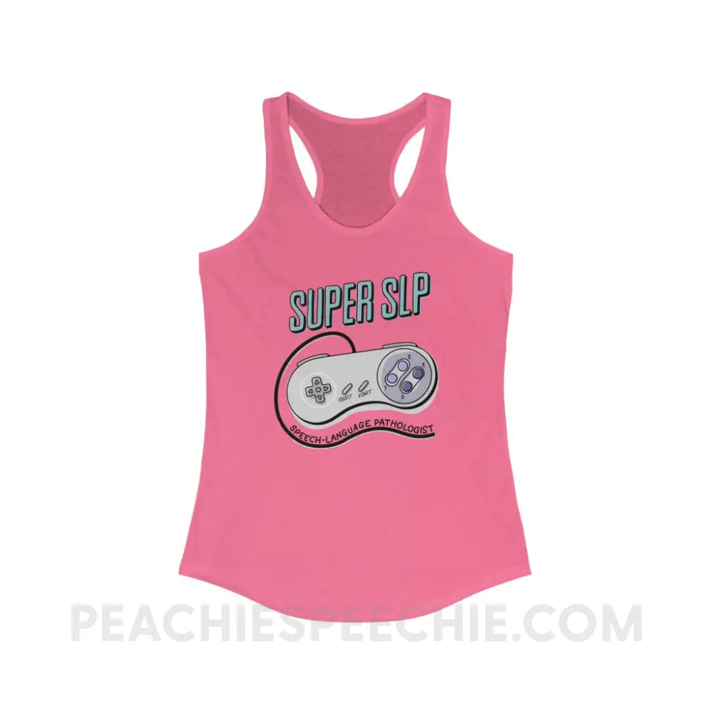 Super SLP Retro Controller Superfly Racerback - Solid Hot Pink / XS - Tank Top peachiespeechie.com