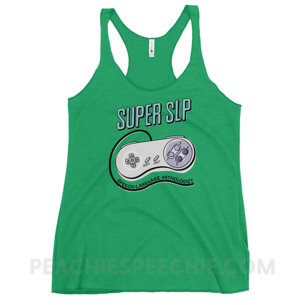 Super SLP Retro Controller Tri-Blend Racerback - peachiespeechie.com