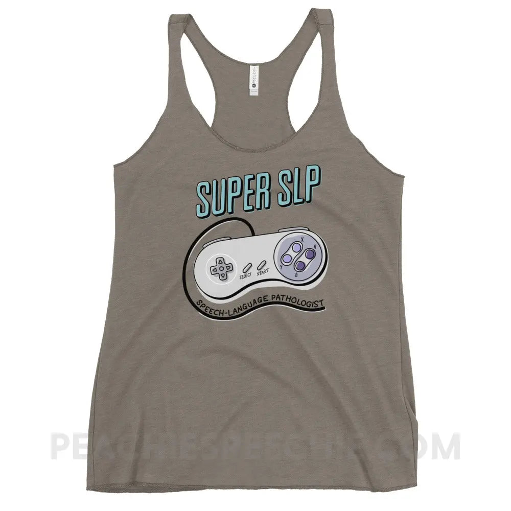 Super SLP Retro Controller Tri-Blend Racerback - peachiespeechie.com
