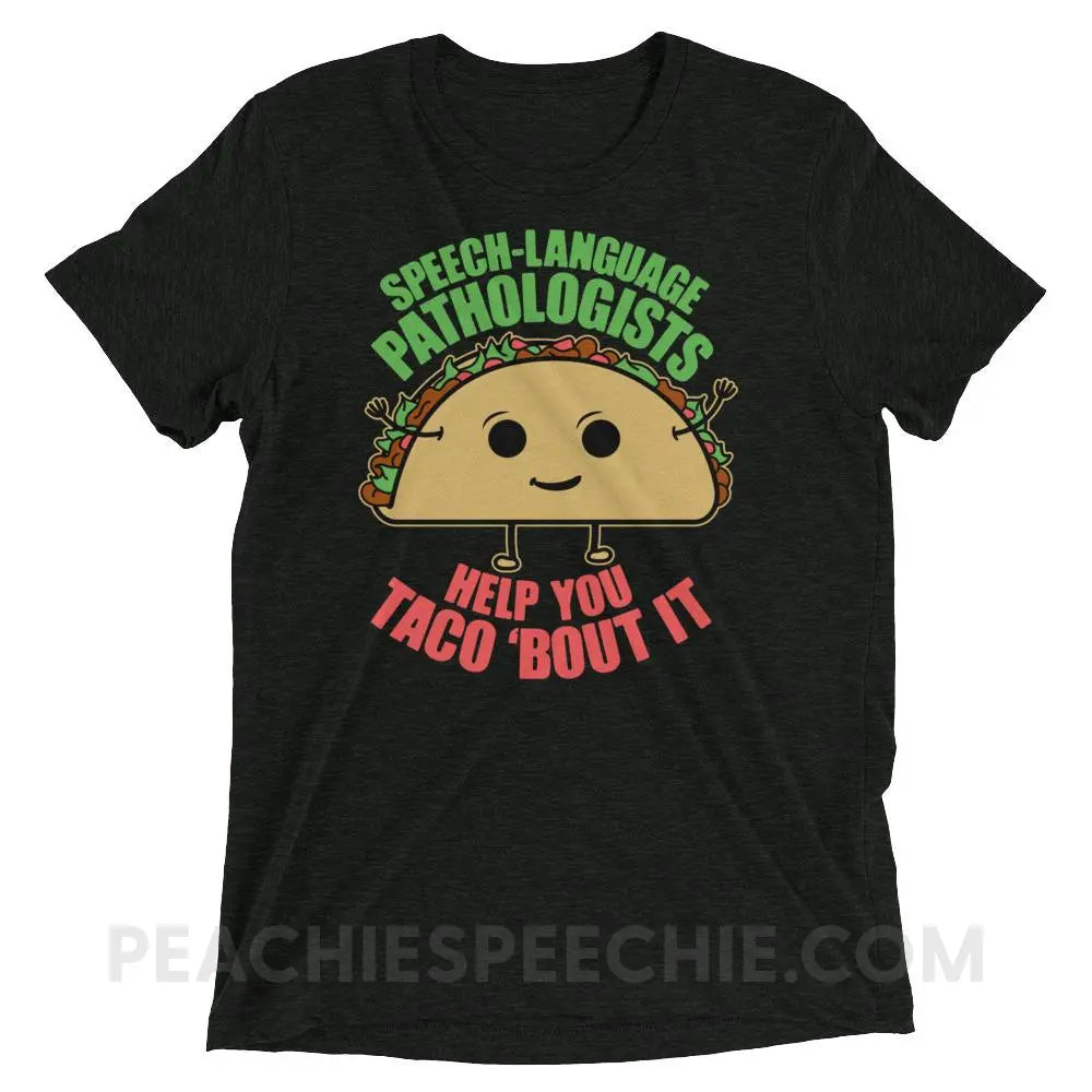 Taco ’Bout It Tri-Blend Tee - Charcoal-Black Triblend / XS - T-Shirts & Tops peachiespeechie.com