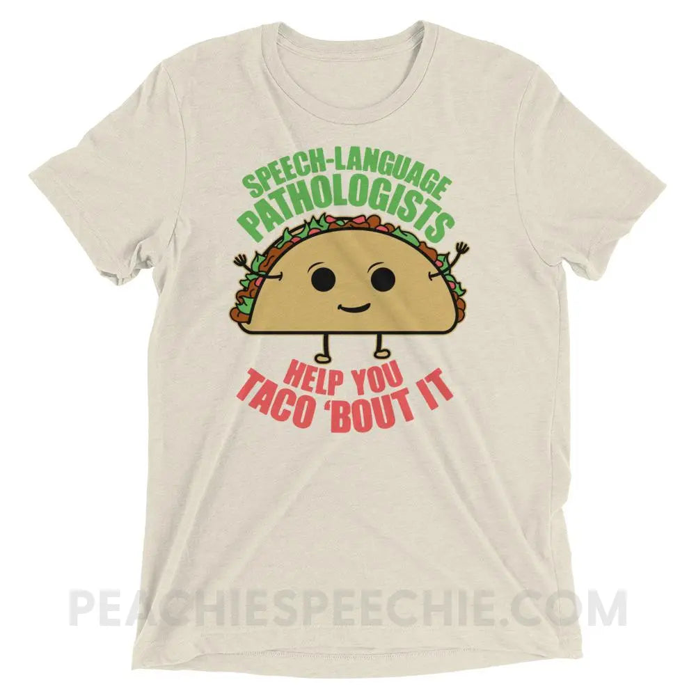 Taco ’Bout It Tri-Blend Tee - Oatmeal Triblend / XS - T-Shirts & Tops peachiespeechie.com